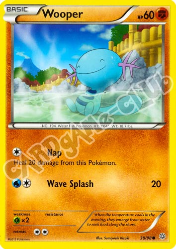 38 / 98 Wooper comune normale (EN) -NEAR MINT-