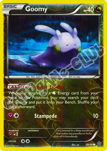 58 / 98 Goomy comune foil reverse (EN) -NEAR MINT-