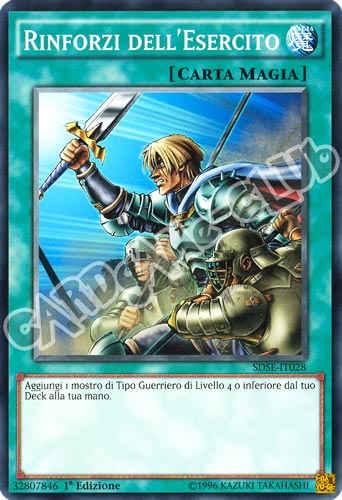 SDSE-IT028 Rinforzi dell'Esercito comune 1a Edizione (IT) -NEAR MINT-