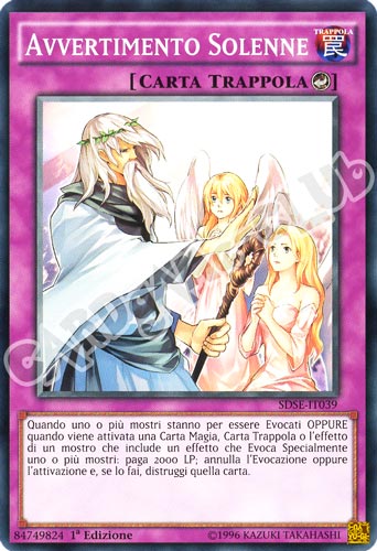 SDSE-IT039 Avvertimento Solenne comune 1a Edizione (IT) -NEAR MINT-