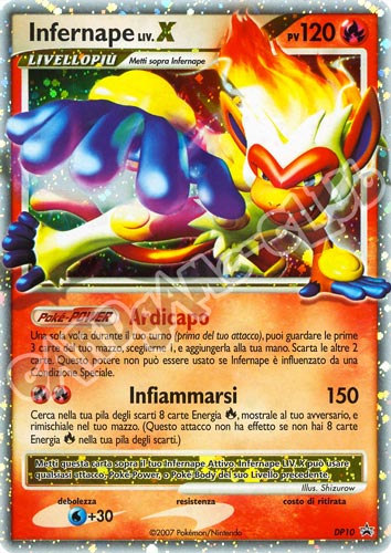 DP10 Infernape LIV.X promo foil (IT) -NEAR MINT-