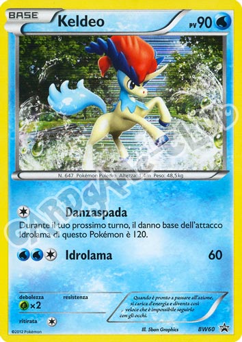 BW60 Keldeo rara foil (IT) -PLAYED-