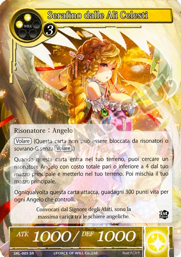 SKL1-IT005 Serafino dalle Ali Celesti super rara normale (IT) -NEAR MINT-