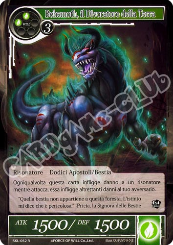 SKL1-IT052 Behemoth, il Divoratore della Terra rara normale (IT) -NEAR MINT-