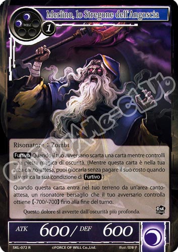 SKL1-IT072 Merlino, lo Stregone dell'Angoscia rara normale (IT) -NEAR MINT-
