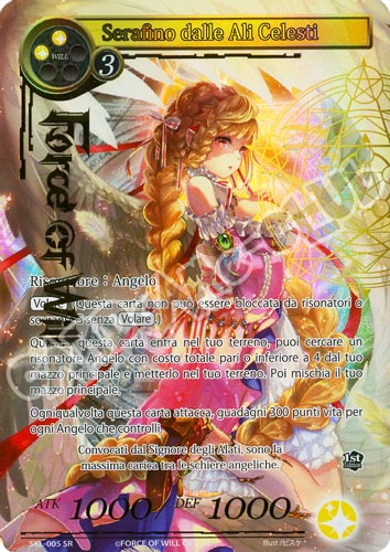 SKL1-IT005 Serafino dalle Ali Celesti super rara parallel (IT) -NEAR MINT-