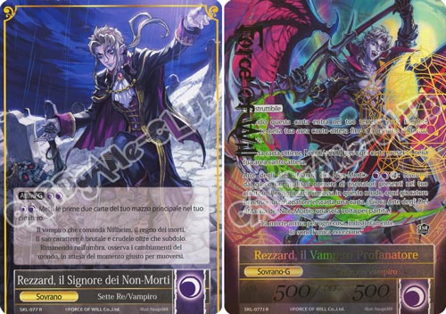 SKL1-IT077J Rezzard, il Vampiro Profanatore / Rezzard, il Signore dei Non-Mort rara parallel/normale (IT) -NEAR MINT-