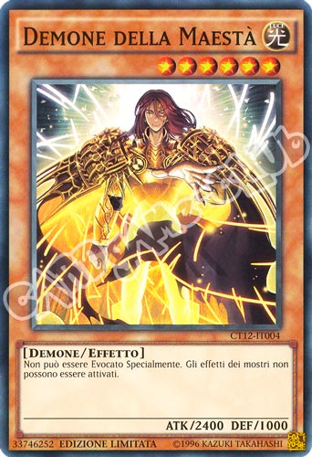 CT12-IT004 Demone della Maesta' super rara Edizione limitata (IT) -NEAR MINT-
