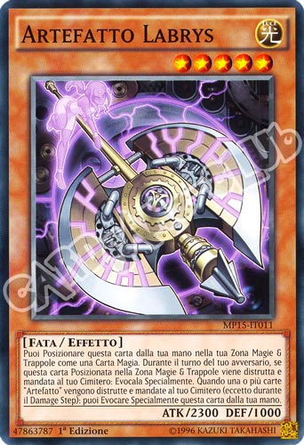 MP15-IT011 Artefatto Labrys comune 1a Edizione (IT) -NEAR MINT-