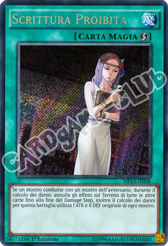 MP15-IT038 Scrittura Proibita rara segreta 1a Edizione (IT) -NEAR MINT-