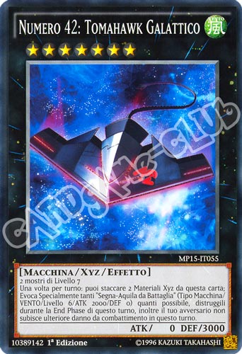 MP15-IT055 Numero 42: Tomahawk Galattico comune 1a Edizione (IT) -NEAR MINT-