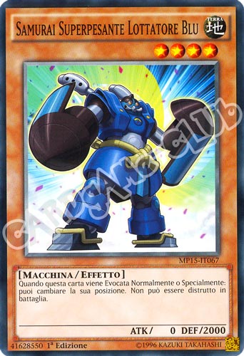 MP15-IT067 Samurai Superpesante Lottatore Blu comune 1a Edizione (IT) -NEAR MINT-