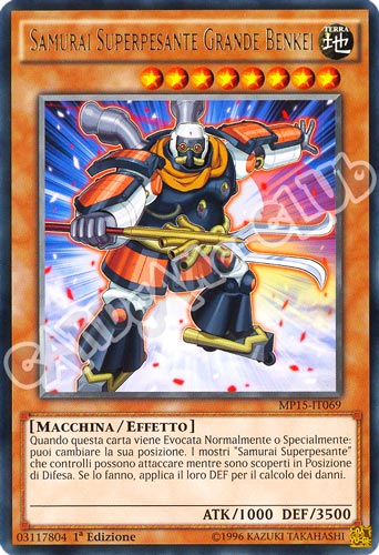 MP15-IT069 Samurai Superpesante Grande Benkei rara 1a Edizione (IT) -NEAR MINT-