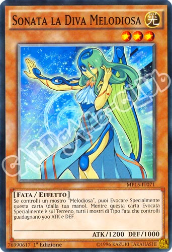 MP15-IT071 Sonata la Diva Melodiosa comune 1a Edizione (IT) -NEAR MINT-