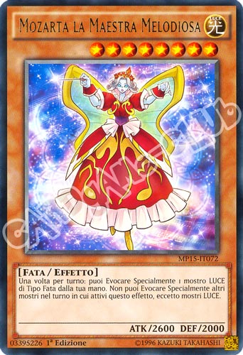 MP15-IT072 Mozarta la Maestra Melodiosa rara 1a Edizione (IT) -NEAR MINT-