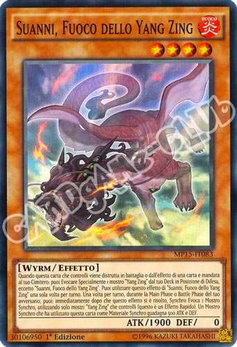 MP15-IT083 Suanni, Fuoco dello Yang Zing super rara 1a Edizione (IT) -NEAR MINT-