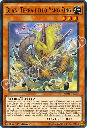 MP15-IT084 Bi'an, Terra dello Yang Zing super rara 1a Edizione (IT) -NEAR MINT-