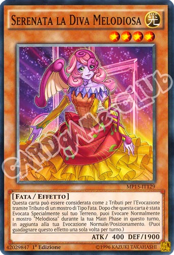 MP15-IT129 Serenata la Diva Melodiosa comune 1a Edizione (IT) -NEAR MINT-