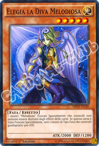 MP15-IT130 Elegia la Diva Melodiosa comune 1a Edizione (IT) -NEAR MINT-