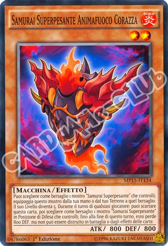 MP15-IT134 Samurai Superpesante Animafuoco Corazza comune 1a Edizione (IT) -NEAR MINT-