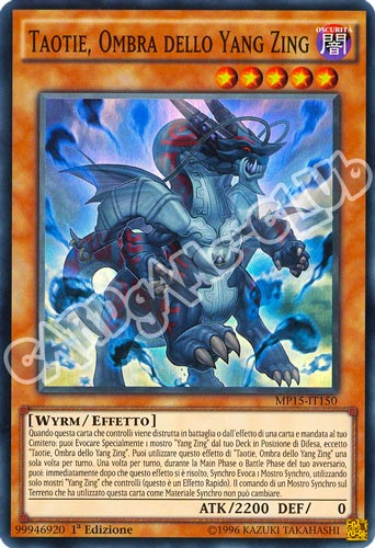 MP15-IT150 Taotie, Ombra dello Yang Zing super rara 1a Edizione (IT) -NEAR MINT-