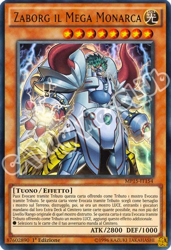 MP15-IT154 Zaborg il Mega Monarca ultra rara 1a Edizione (IT) -NEAR MINT-