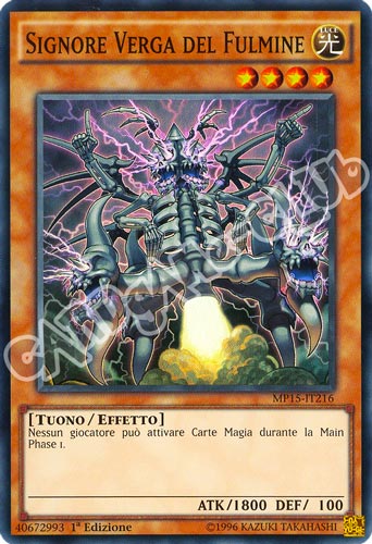 MP15-IT216 Signore Verga del Fulmine super rara 1a Edizione (IT) -NEAR MINT-
