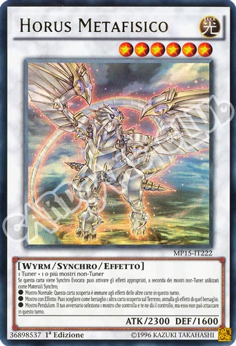 MP15-IT222 Horus Metafisico ultra rara 1a Edizione (IT) -GOOD-