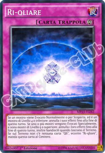 MP15-IT242 Ri-qliare comune 1a Edizione (IT) -NEAR MINT-