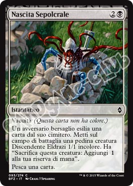 093 / 274 Nascita Sepolcrale comune (IT) -NEAR MINT-