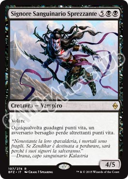 107 / 274 Signore Sanguinario Sprezzante rara (IT) -NEAR MINT-