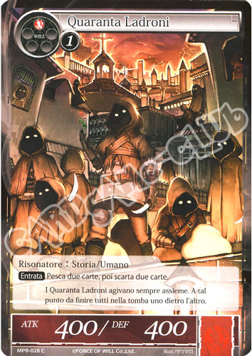 MPR1-IT028 Quaranta Ladroni comune normale (IT) -NEAR MINT-