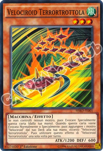 HSRD-IT001 Velociroid Terrortrottola super rara 1a edizione (IT)  -GOOD-