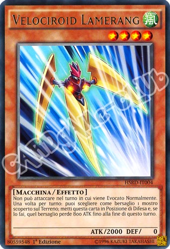 HSRD-IT004 Velociroid Lamerang rara 1a edizione (IT) -NEAR MINT-