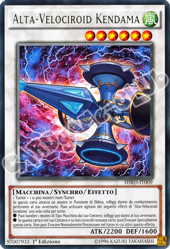 HSRD-IT009 Alta-Velociroid Kendama rara 1a edizione (IT) -NEAR MINT-