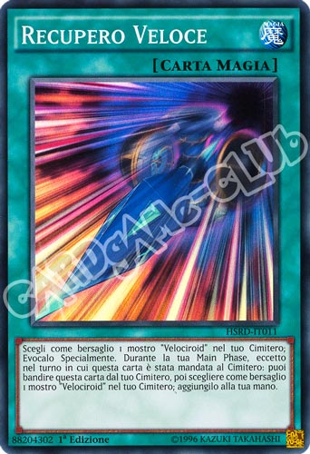 HSRD-IT011 Recupero Veloce super rara 1a edizione (IT) -NEAR MINT-