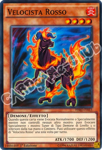 HSRD-IT015 Velocista Rosso super rara 1a edizione (IT) -NEAR MINT-