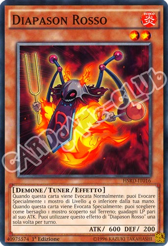 HSRD-IT016 Diapason Rosso comune 1a edizione (IT) -NEAR MINT-