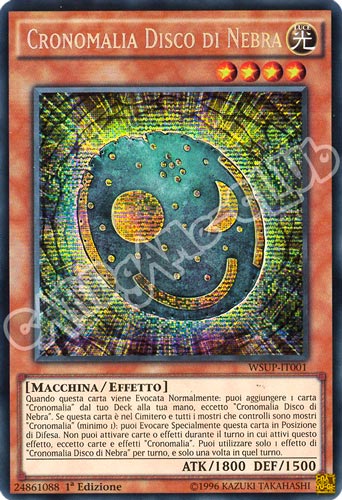 WSUP-IT001 Cronomalia Disco di Nebra rara segreta prismatica 1a edizione (IT) -GOOD-