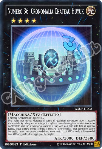 WSUP-IT002 Numero 36: Cronomalia Chateaux Huyuk super rara 1a edizione (IT) -GOOD-