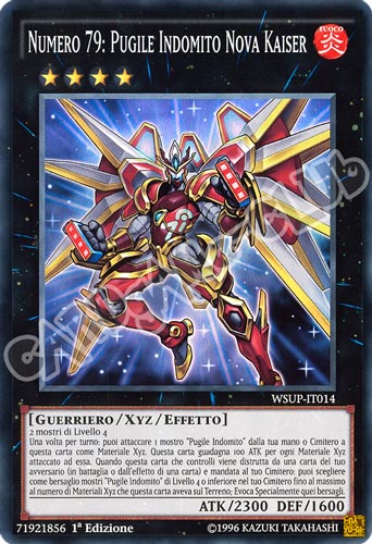 WSUP-IT014 Numero 79: Pugile Indomito Nova Kaiser super rara 1a edizione (IT) -GOOD-