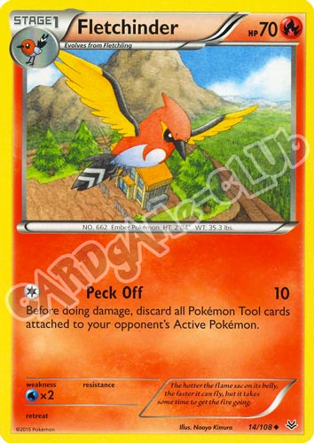 014 / 108 Fletchinder non comune normale (EN) -NEAR MINT-