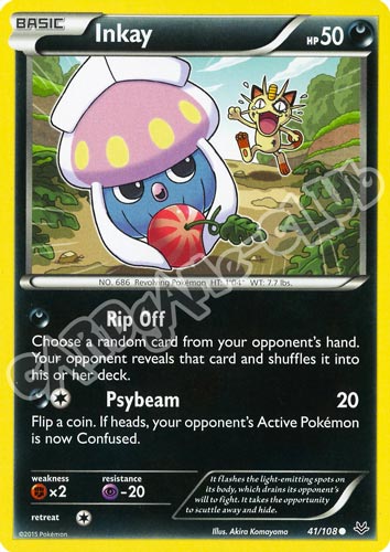 041 / 108 Inkay comune normale (EN) -NEAR MINT-