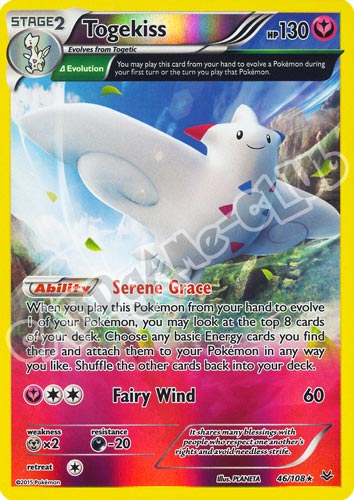 046 / 108 Togekiss rara foil reverse (EN) -NEAR MINT-