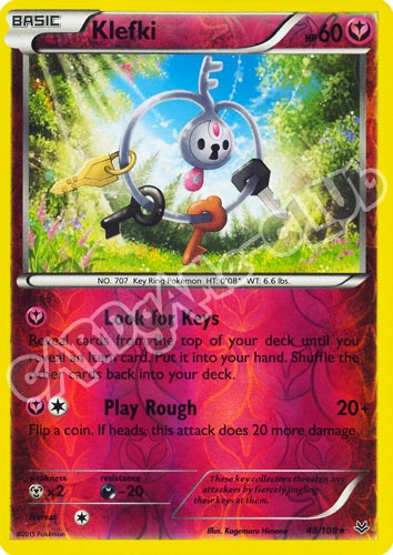 048 / 108 Klefki rara foil reverse (EN) -NEAR MINT-