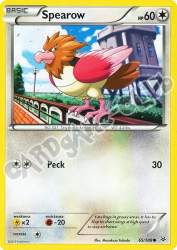 065 / 108 Spearow comune normale (EN) -NEAR MINT-