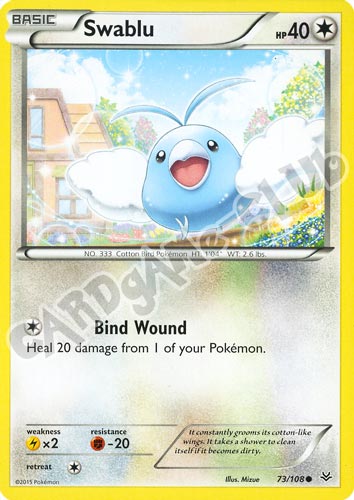 073 / 108 Swablu comune normale (EN) -NEAR MINT-
