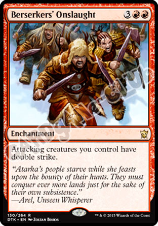 130 / 264 Bersekers' Onslaught rara (EN) -NEAR MINT-