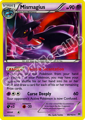 066 / 162 Mismagius rara foil (EN) -NEAR MINT-