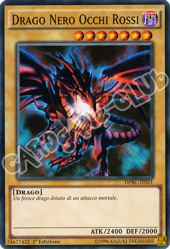 DPBC-IT021 Drago Nero Occhi Rossi super rara 1a edizione (IT) -NEAR MINT-